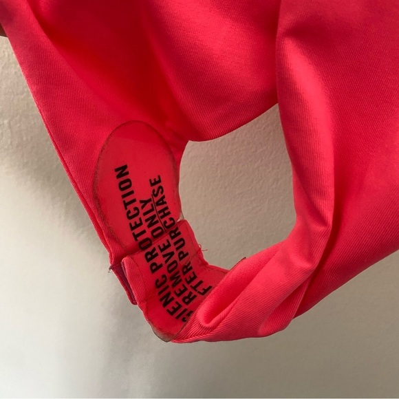 Nwot Oh Polly Cute Summer Neon Pink One Piece Body Suit Womens size 12 - Picture 5 of 5